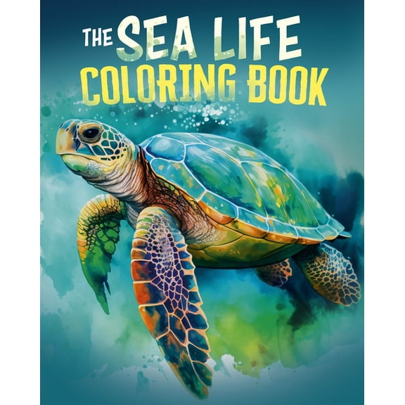 Sirius Creative Coloring The Sea Life Coloring Book: Over 45 Images to Colour, (Paperback)