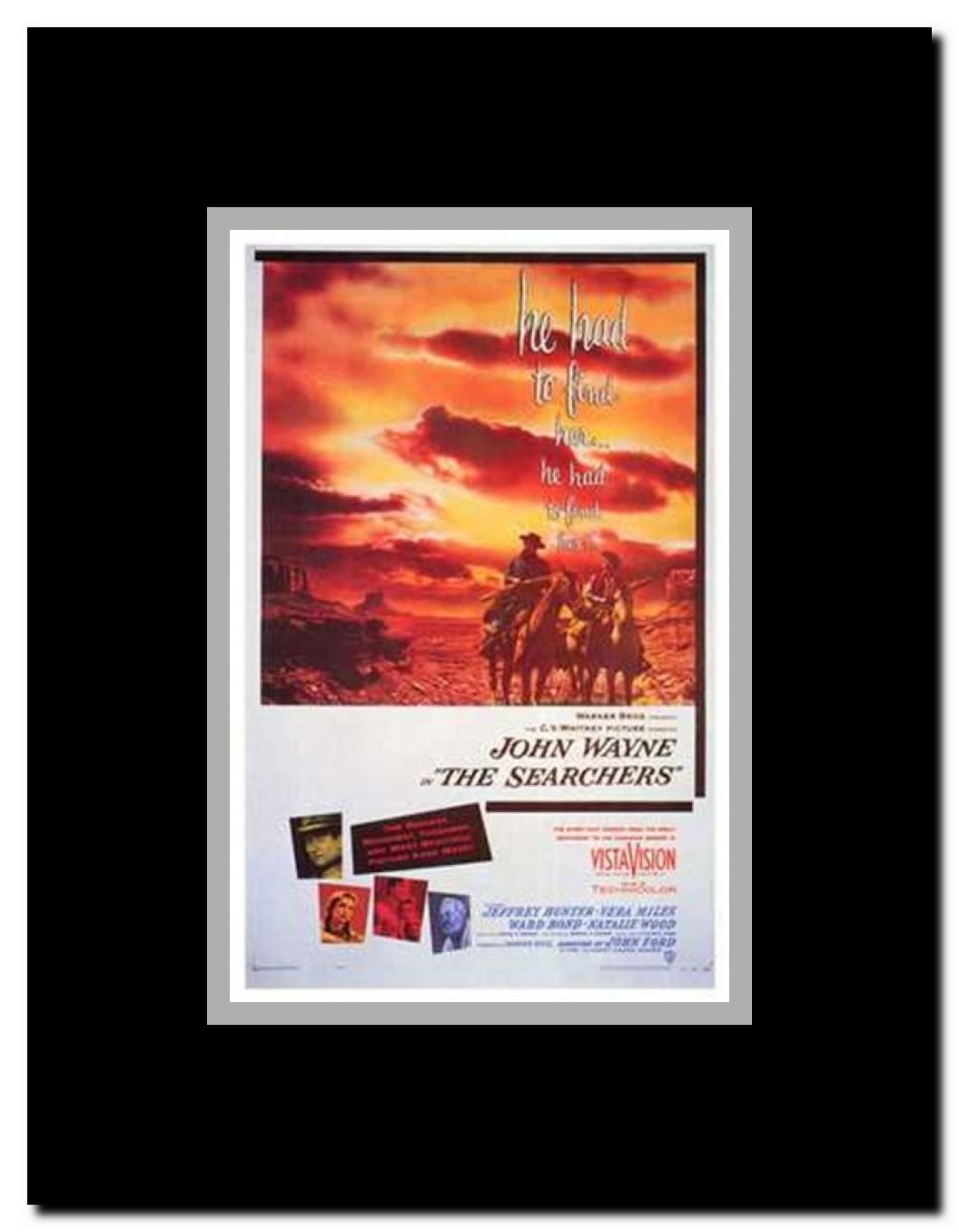 The Searchers Framed Movie Poster
