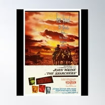 The Searchers Poster Wall Art, Modern Wall Decor For Living Room Bedroom, 24x36 UNFRAMED