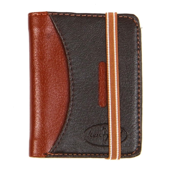 The Season Essentials Men’s Minimalist Wallet Slim Bifold With Multi Credit Card Pockets Large Capacity – Dark Brown-Brown
