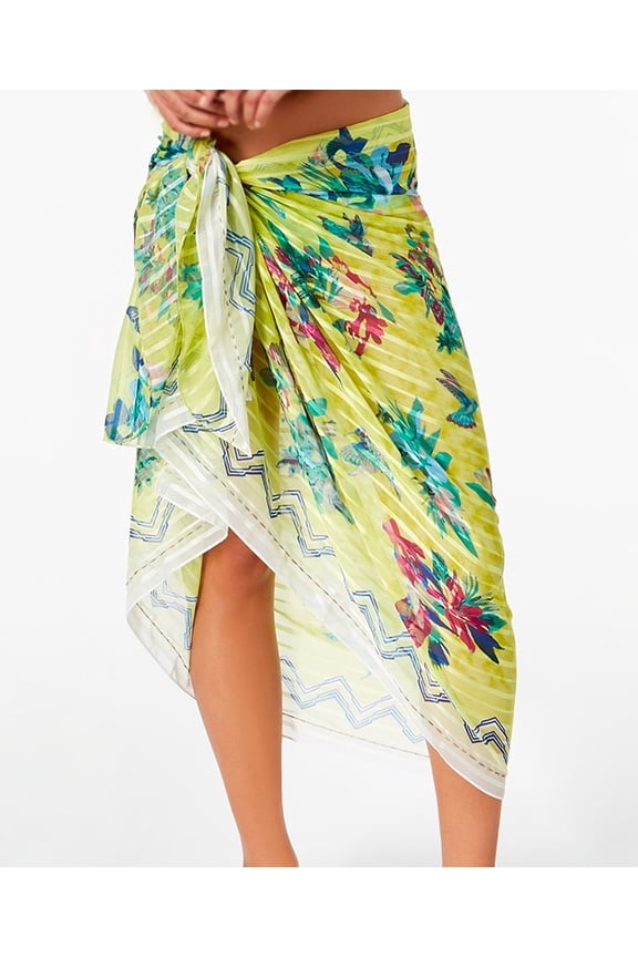 Women Pareo Fashion Beach Cover Up & Wrap, Green, One Size