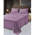 thumbnail image 1 of The Season Essentials Wrinkle Free Sheet Sets with Deep Pockets &amp; Stain Resistant, 1800 Thread Count Bamboo Based, Lavender, Full, 1 of 5