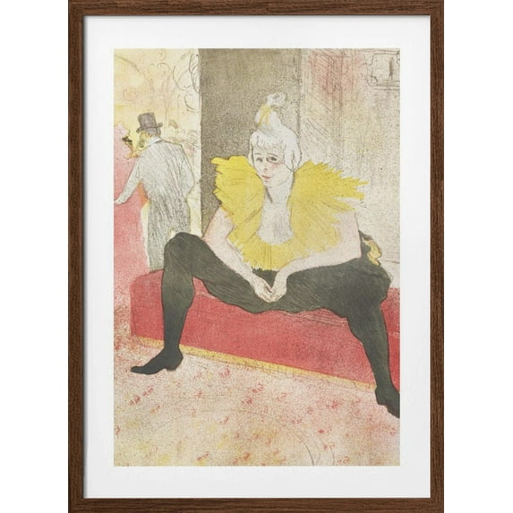 The Seated Clowness (miss Cha U Kao) (1896) Framed Art Modern Wall Decor