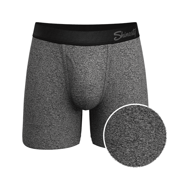 The Seattle Skyline - Shinesty Black Marble Heather Ball Hammock Pouch Underwear With Fly  5X