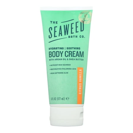 The Seaweed Bath Co Body Cream, Citrus Vanilla, 6 Oz