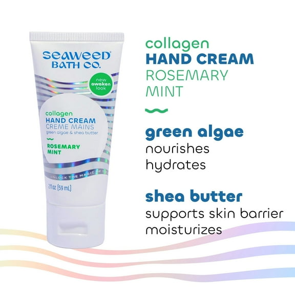 The Seaweed Bath Co. Collagen Hand Cream Rosemary Mint 2 oz Cream