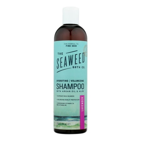The Seaweed Bath Co. Volumizing Argan Shampoo, Lavender, 12 Fl Oz