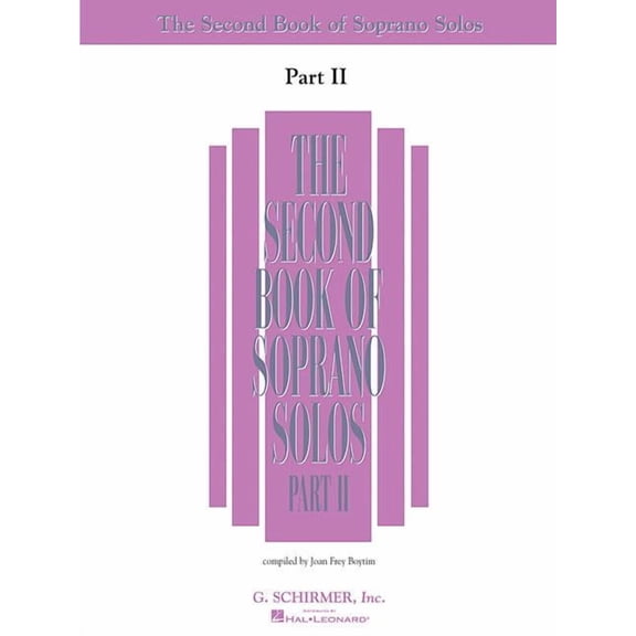 The Second Book of Soprano Solos Part II: Book Only, (Paperback)