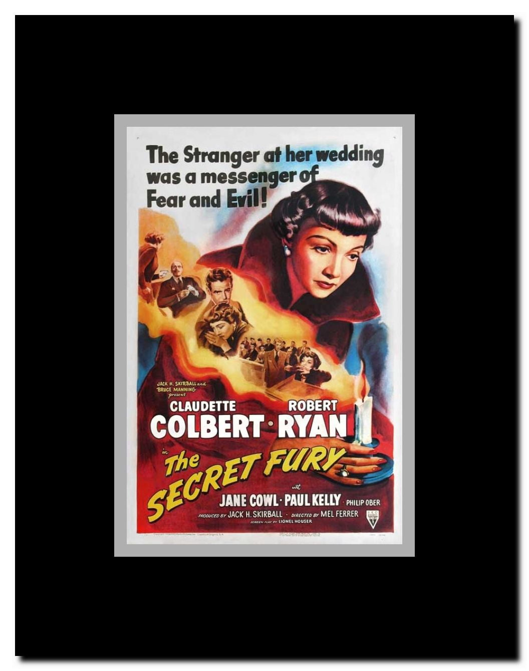 The Secret Fury Framed Movie Poster