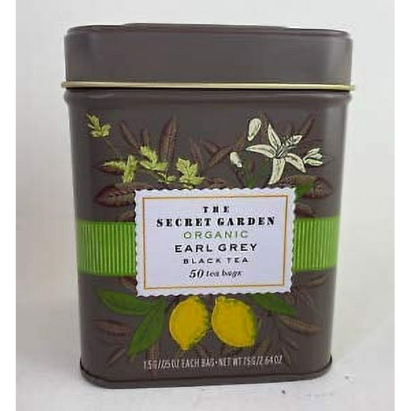 The Secret Garden Organic Earl Grey Black Tea, 50 tea bags (USDA Organic)