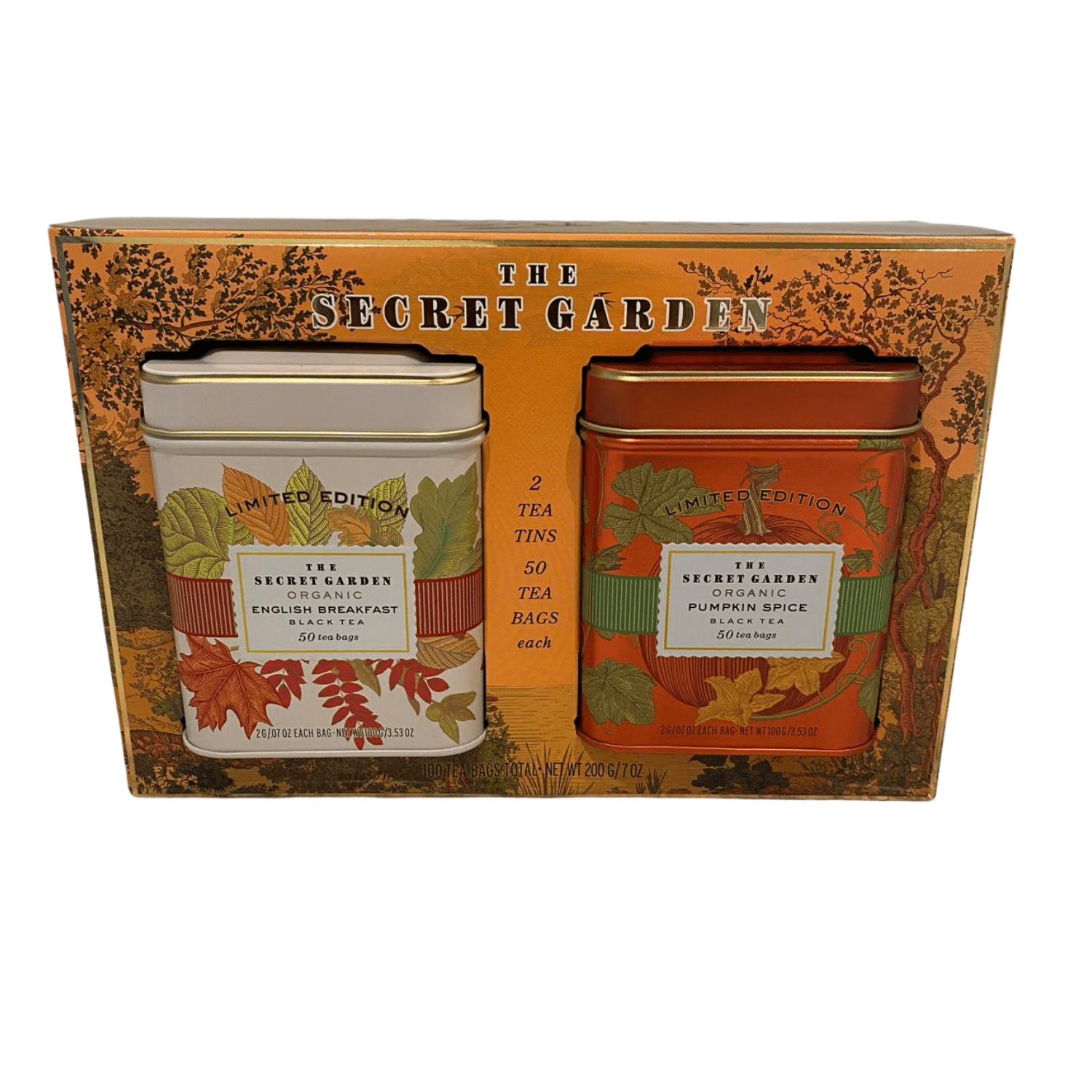 The Secret Garden Organic Tea Gift Set – English Breakfast & Pumpkin ...
