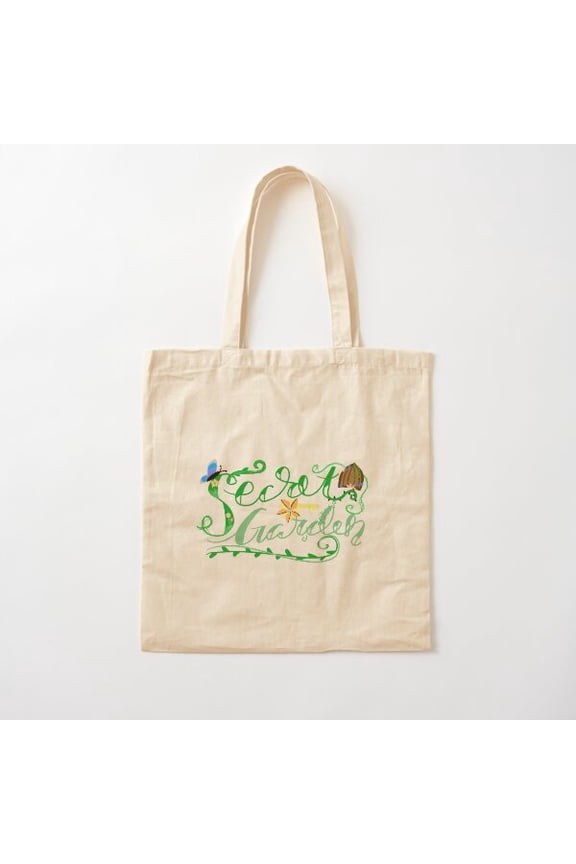 The Secret Garden Style 002 Canvas Tote Bags, Reusable Shopping Bag