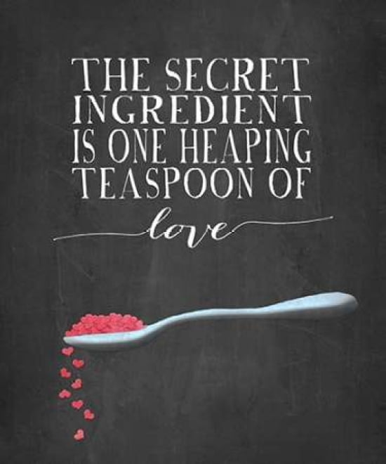 The Secret Ingredient Chalkboard Canvas Art - Amy Cummings (20 x 24)