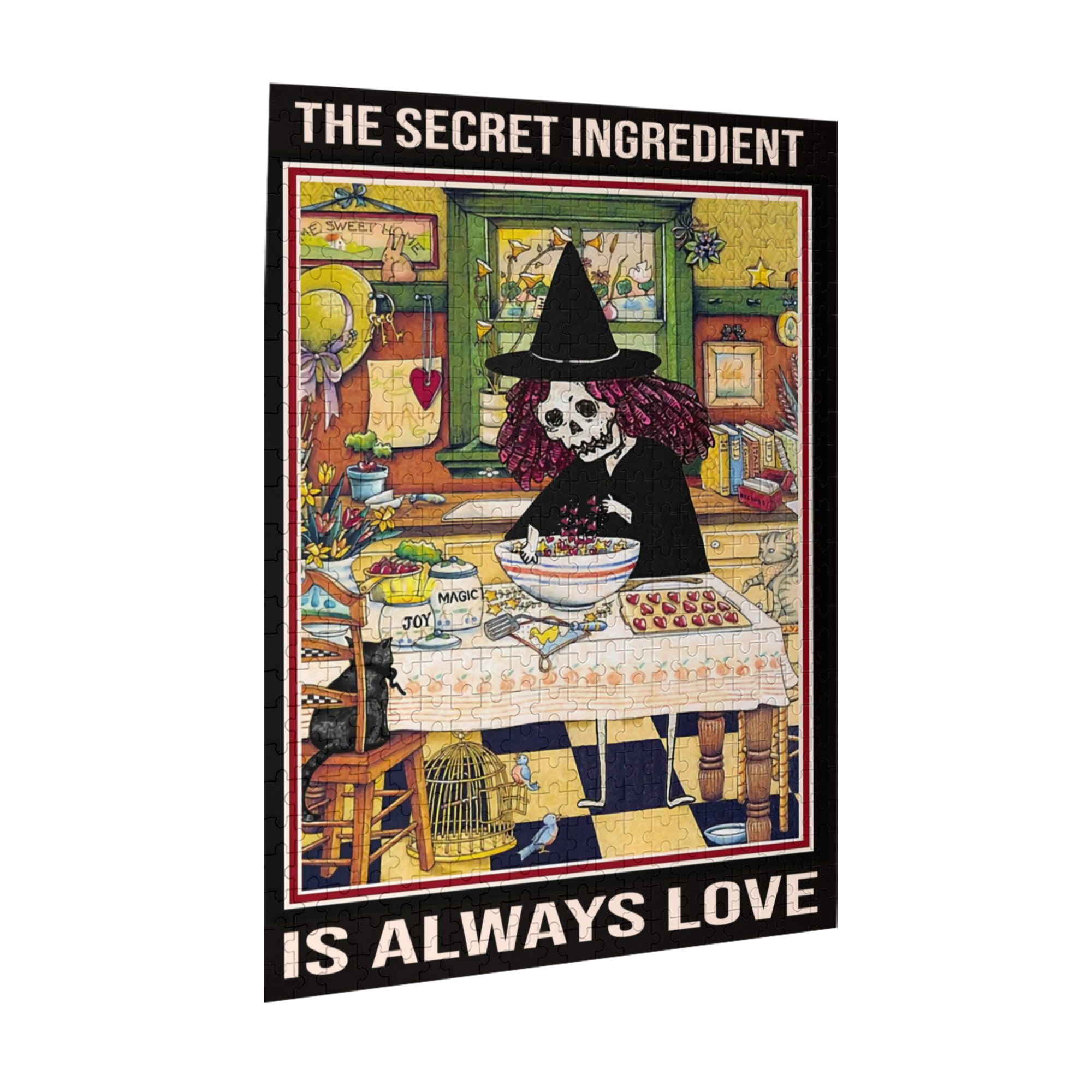 The Secret Ingredient Is Always Love Poster, Witchery Print Canvas Wall