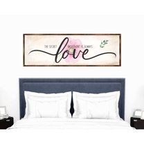 The Secret Ingredient Is Always Love | Wooden Contemporary Sign | Living Room Decor | Farmhouse Decor | Inspirational Wall Art - 310316
