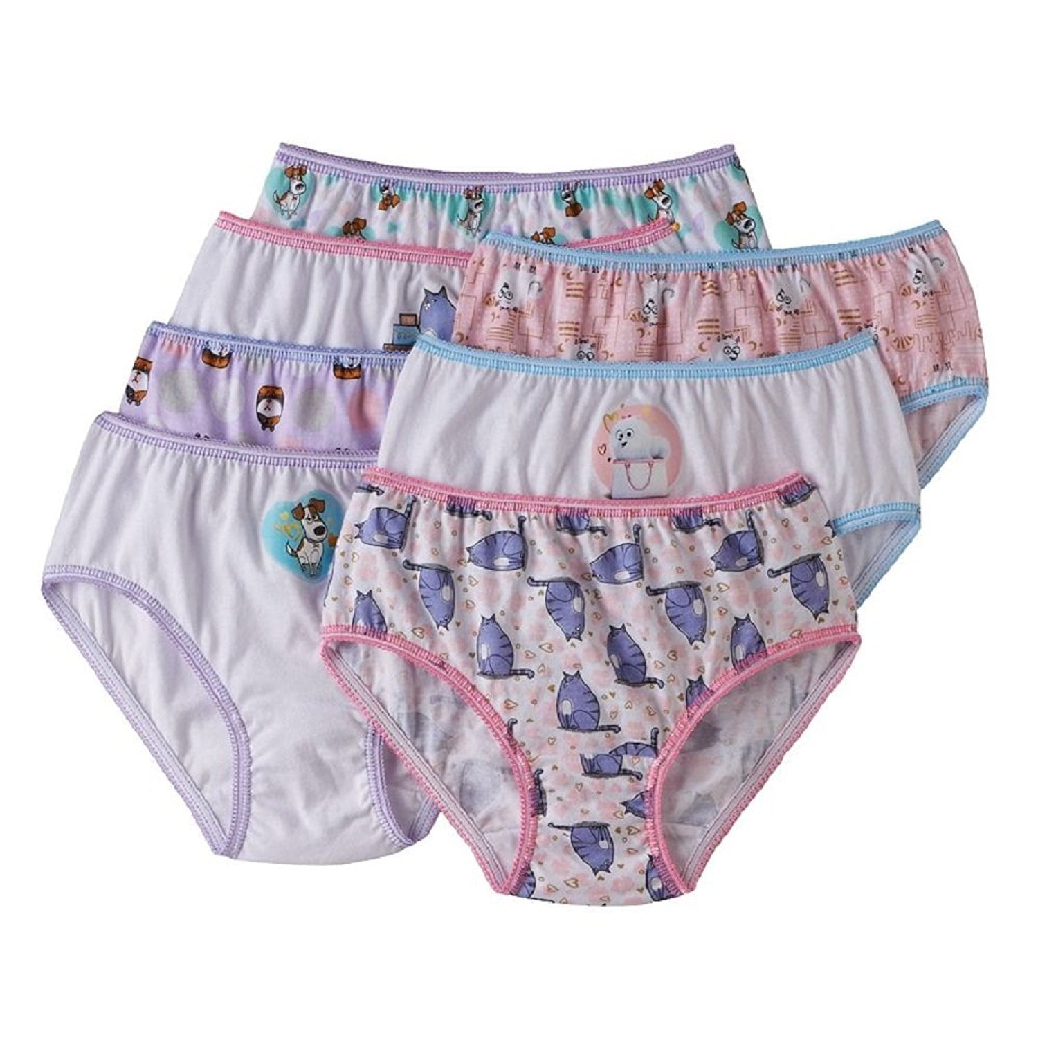 The Secret Life Of Pets Movie Pack of 7 Underwear Size 2T 3T 4T 4