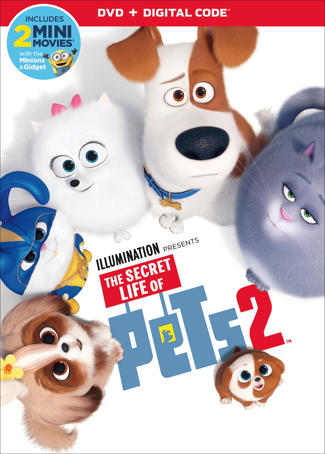 SDS The Secret Life of Pets 2 DVD featuring pets, dogs, cats