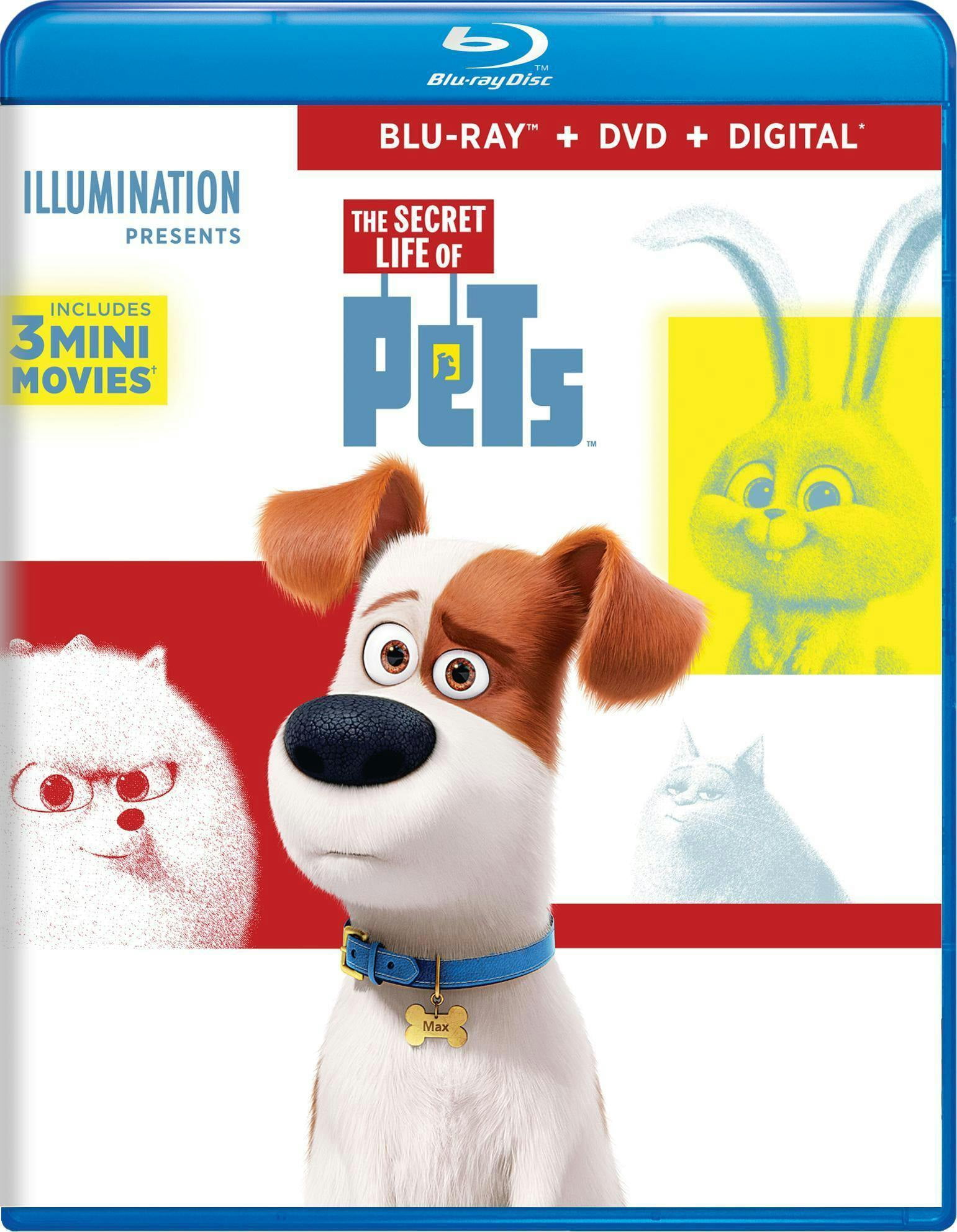 The Secret Life of Pets: Dogs & Cats Movie (Blu-ray + DVD + Digital ...