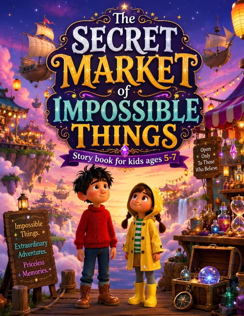 The Secret Market of Impossible Things - Story book for kids ages 5-7: A Magical Floating-Market Adventure of Wonder, Fr, (Paperback)