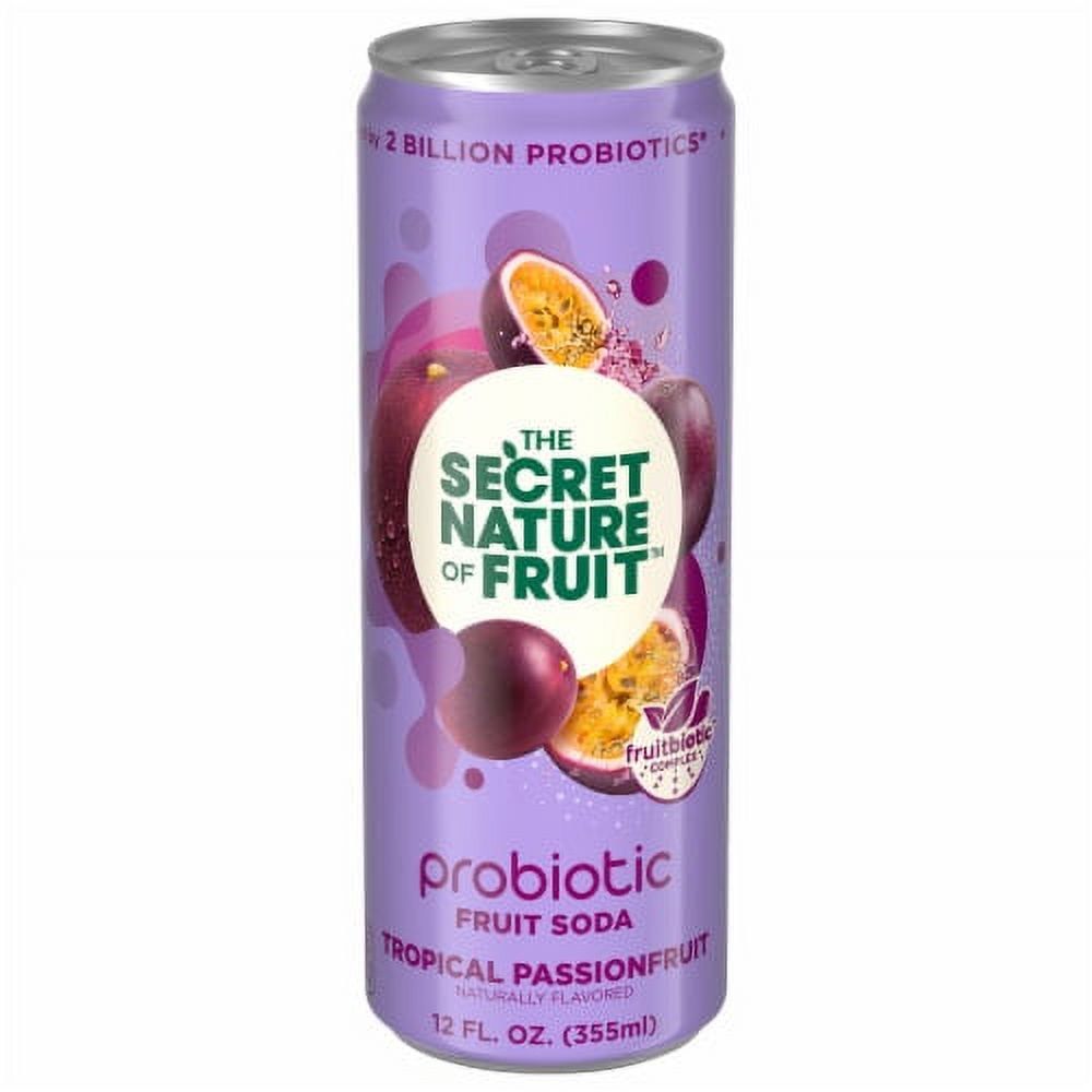 The Secret Nature of Fruit Tropical Passionfruit Probiotic Fruit Soda - 12 fl oz