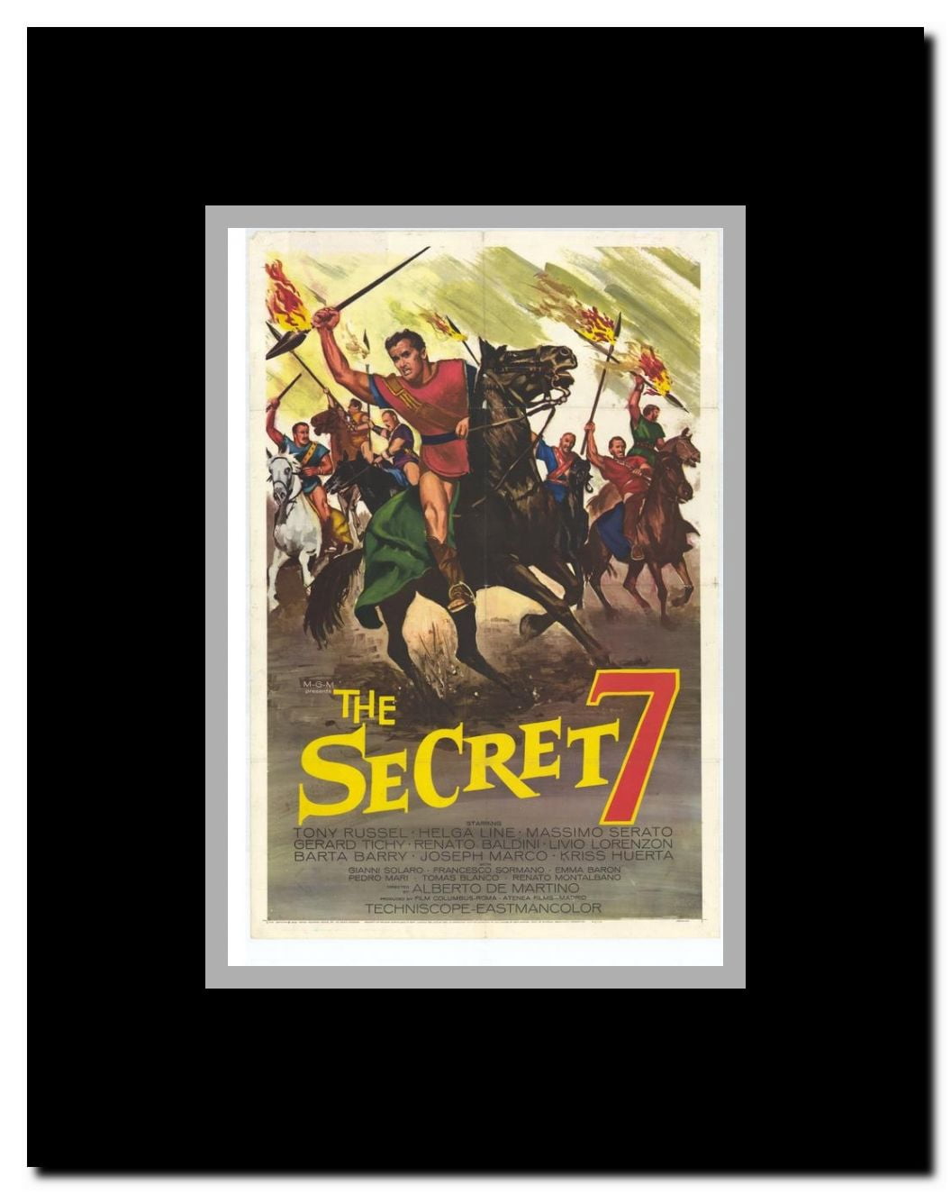 The Secret Seven Framed Movie Poster