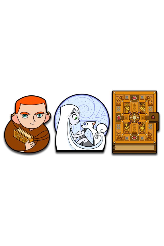 3-Piece Enamel Pin Set with Augmented Reality