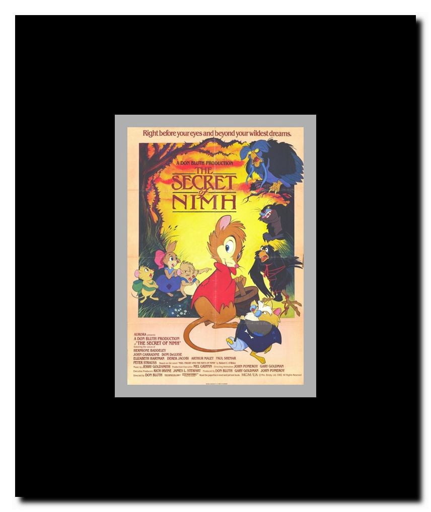 The Secret of NIMH Framed Movie Poster