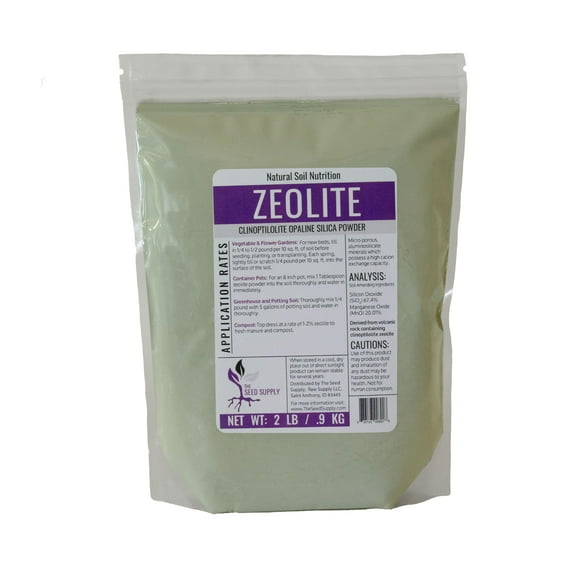 The Seed Supply Clinoptilolite Zeolite Garden Fertilizer Powder, 2 lbs