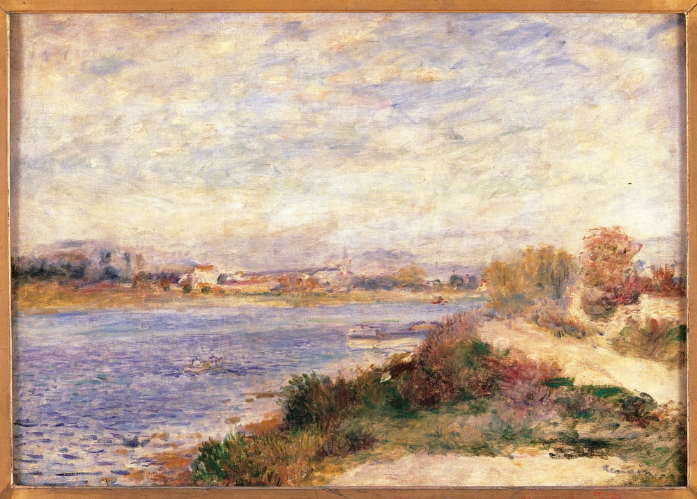 The Seine At Argenteuil Canvas Art - (24 x 18)