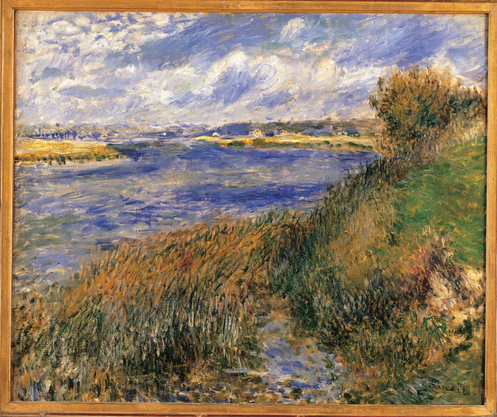 The Seine At Champrosay Canvas Art - (36 x 24)