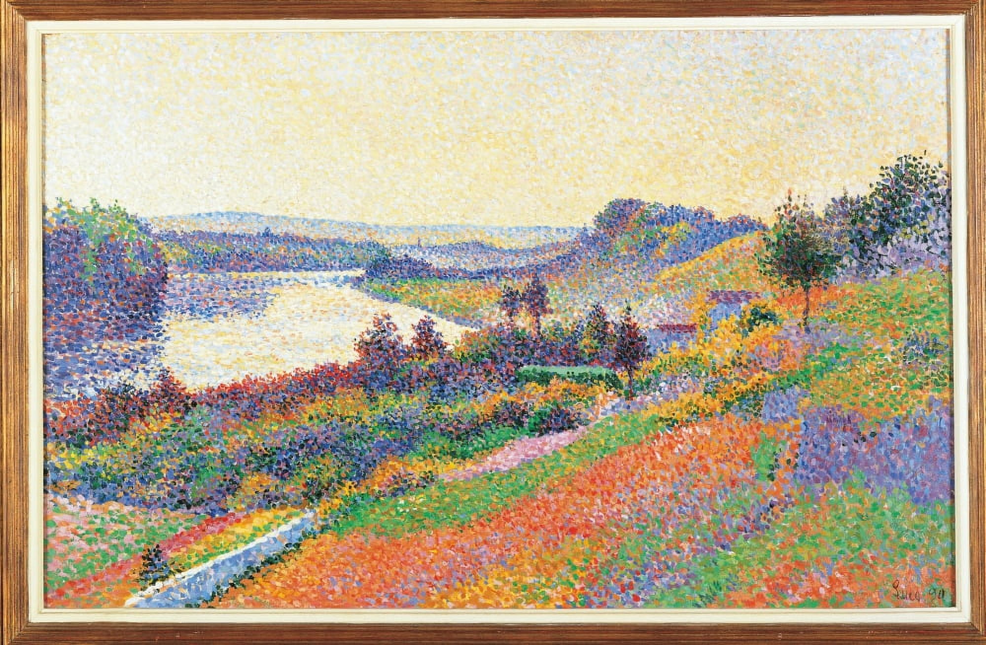 The Seine At Herblay Canvas Art - (24 x 18)