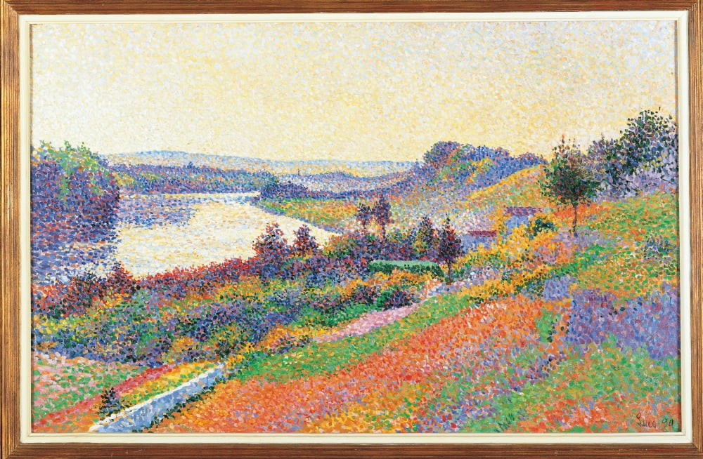 The Seine At Herblay Canvas Art - (36 x 24)