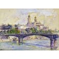 thumbnail image 1 of The Seine In front of The Trocadero Poster Print by Henri Edmond Cross (20 x 28), 1 of 1