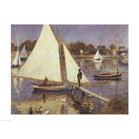 The Seine at Argenteuil 1874 Poster Print by Pierre-Auguste Renoir - 36 x 24 in. - Large