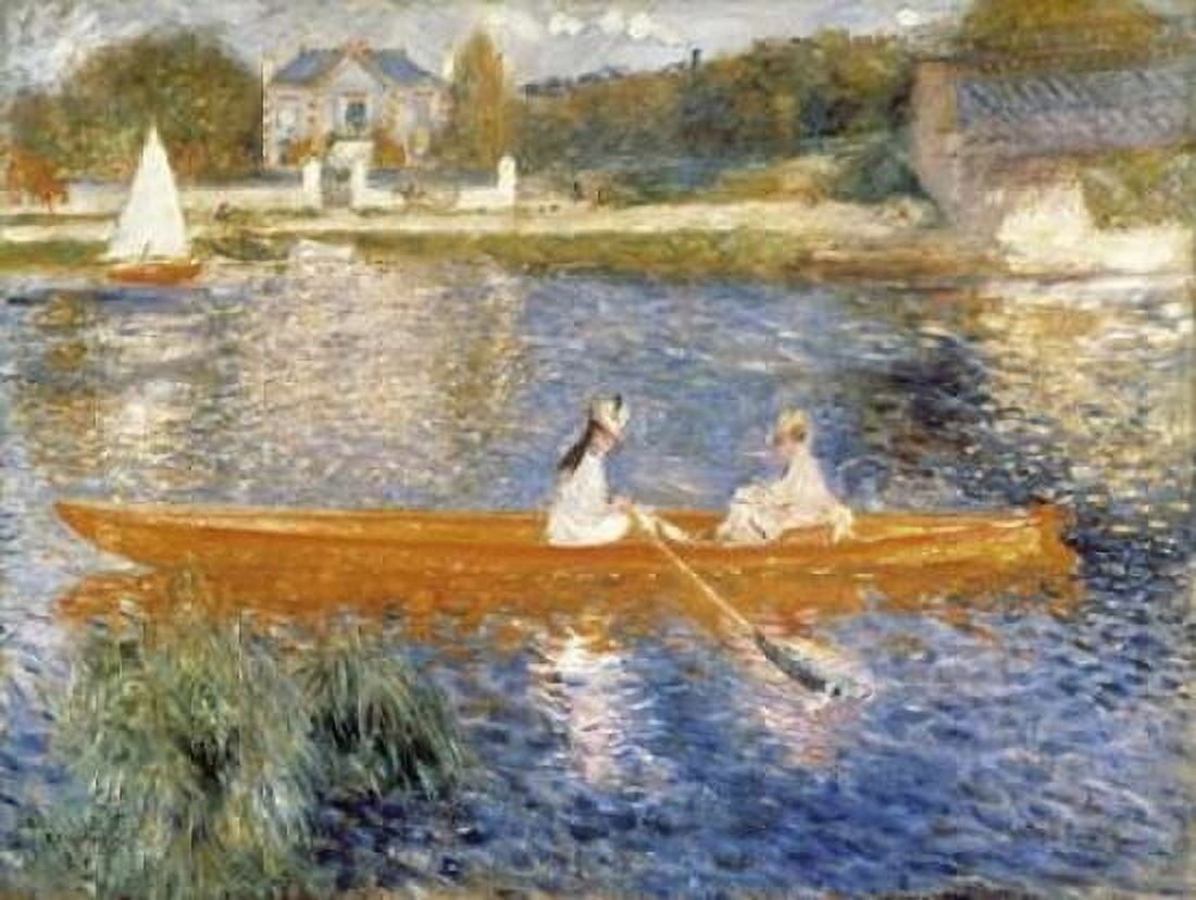 The Seine at Asnieres Canvas Art - Pierre-Auguste Renoir (18 x 24)