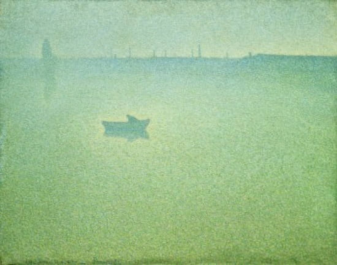 The Seine at Dawn Charles Angrand (1855-1926 French) Petit Palais Geneva Canvas Art - Charles Angrand (18 x 24)