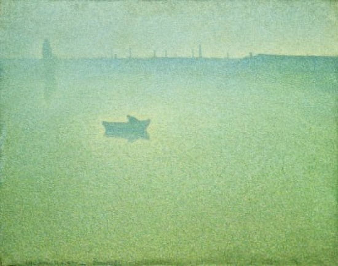 The Seine at Dawn Charles Angrand (1855-1926 French) Petit Palais Geneva Canvas Art - Charles Angrand (24 x 36)