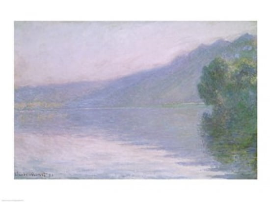 The Seine at Port-Villez 1894 Canvas Art - Claude Monet (24 x 18)