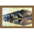 thumbnail image 1 of The Seine at Port-Villez 40x26 Large Gold Ornate Wood Framed Canvas Art by Claude Monet, 1 of 2