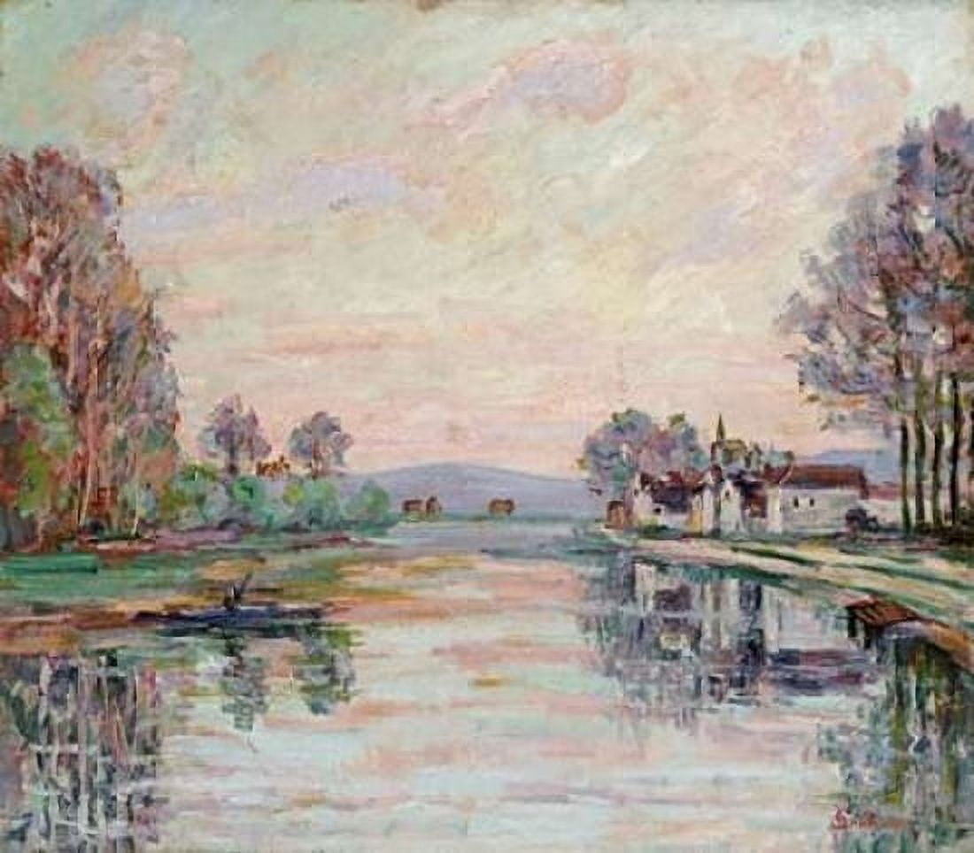The Seine at Samois Canvas Art - Armand Guillaumin (24 x 24)