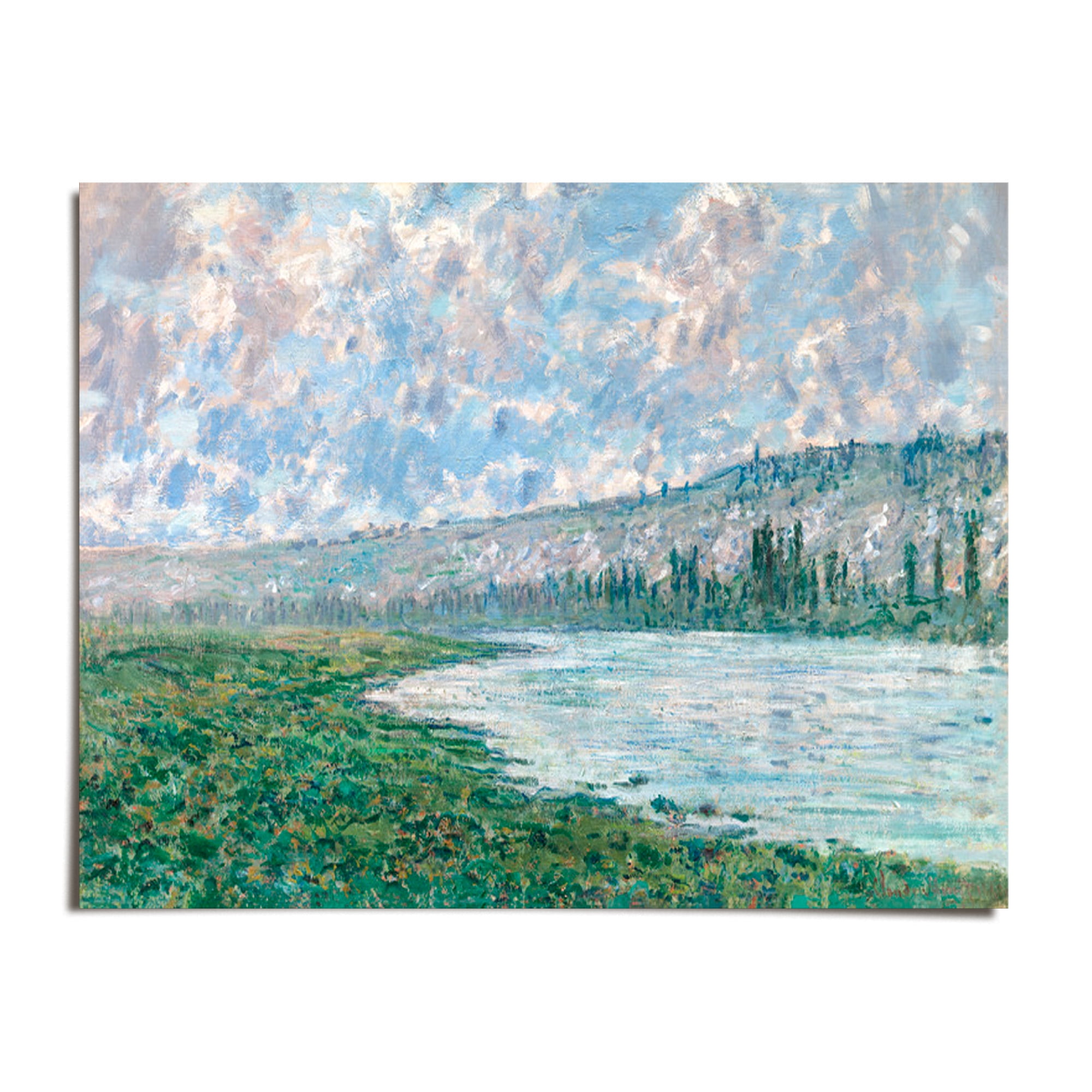 The Seine at Vétheuil c. 1880 - Claude Monet - 8x12 - Wall Art Print ...