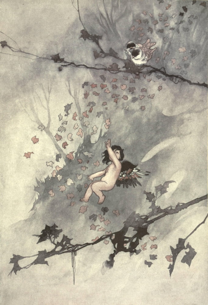 The Sensitive Plant 1911 Gusty winds Canvas Art - Charles Robinson (18 x 24)