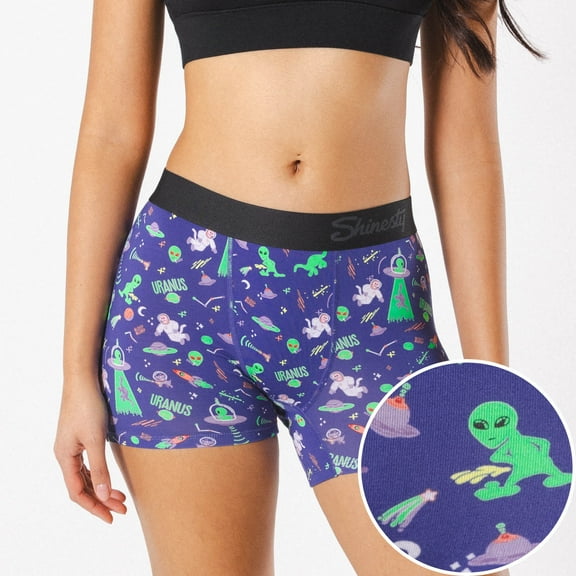 The Sensual Abduction - Shinesty Alien Women’s Boxers  Small