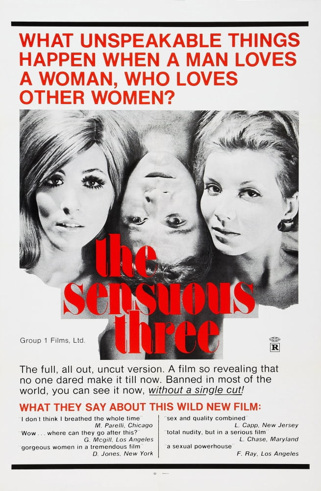 The Sensuous Three Canvas Art - (24 x 36)