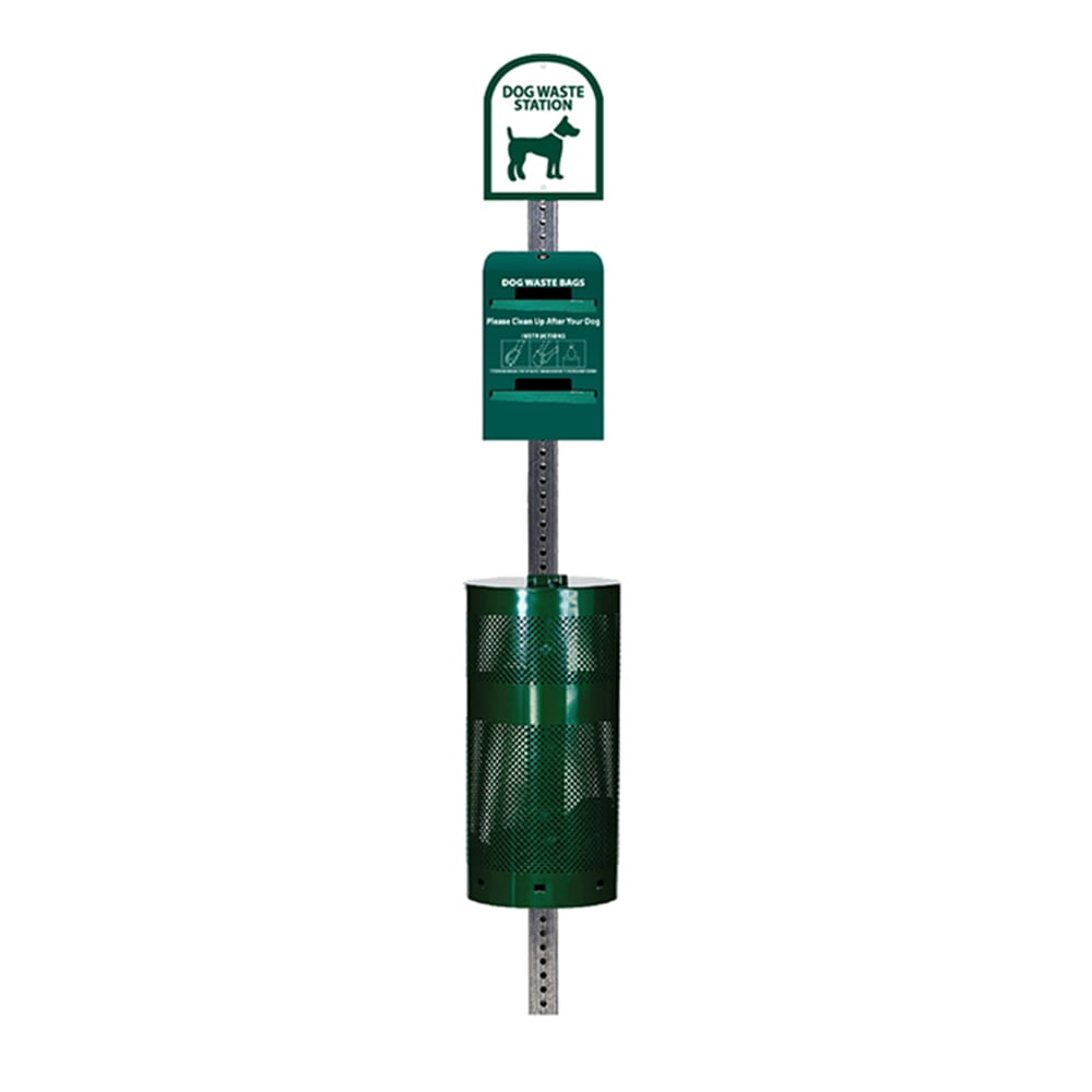 The Sentry® Dog Station - Tie-Handle Roll Bag System (Green)