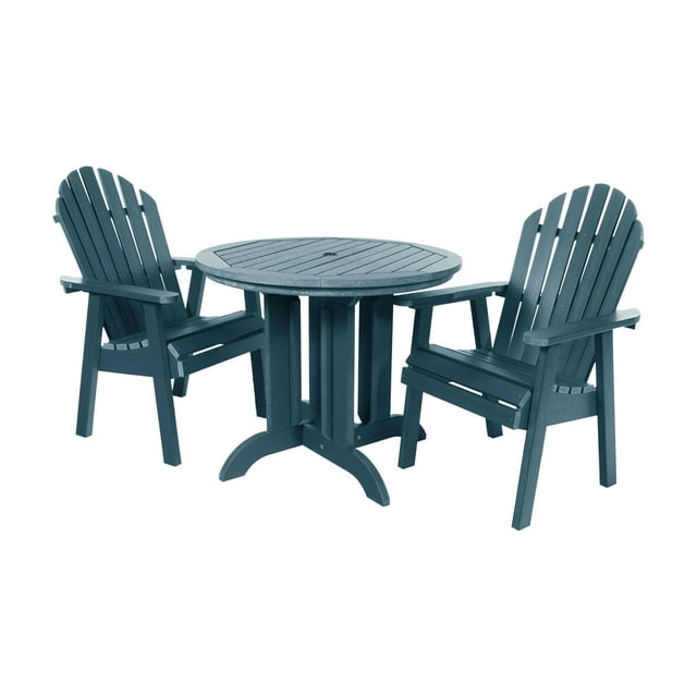 The Sequoia Professional Commercial Grade 3 Pc Muskoka Adirondack Bistro Dining Set with 36? Table