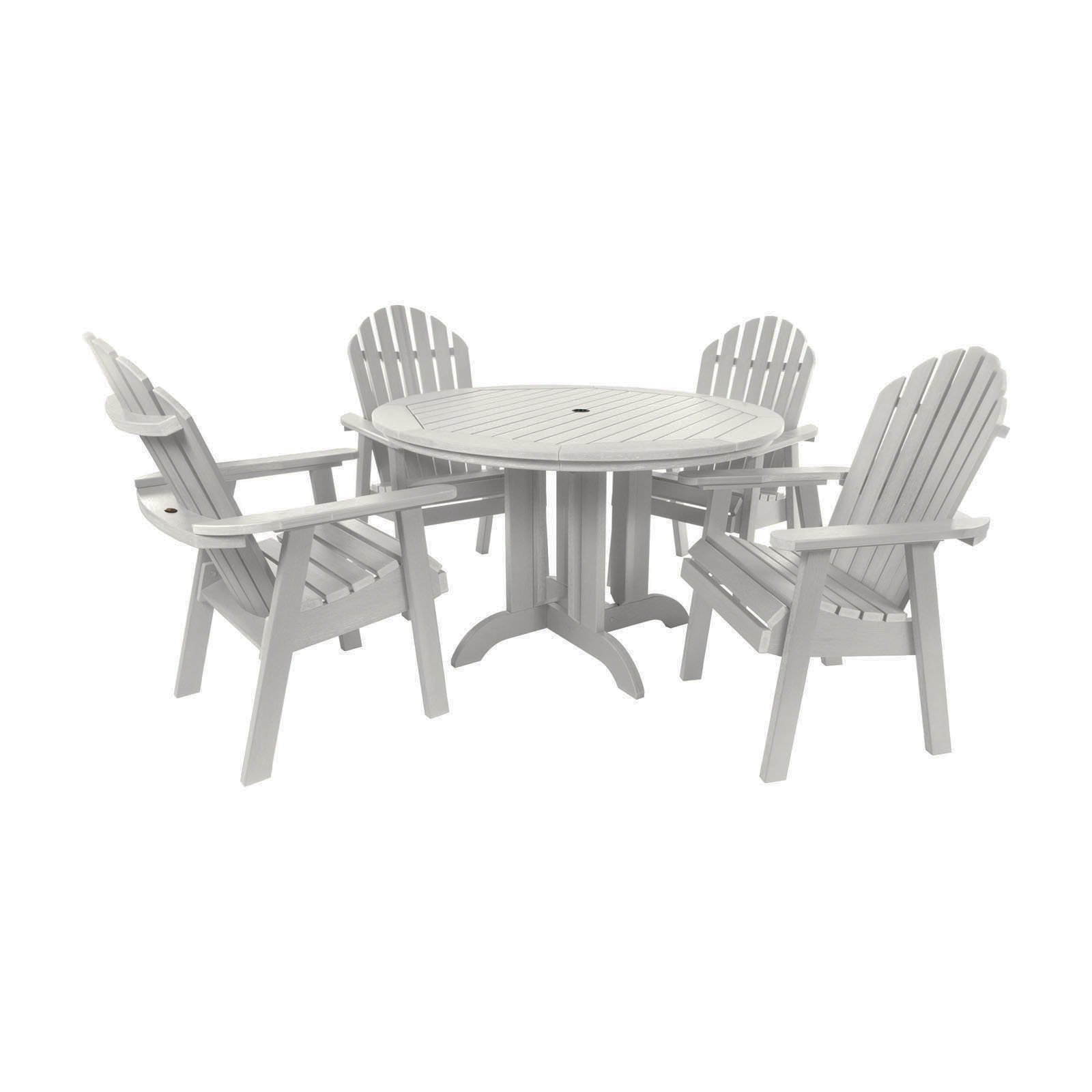 The Sequoia Professional Commercial Grade 5 Pc Muskoka Adirondack Dining Set with 48” Table - image 1 of 2