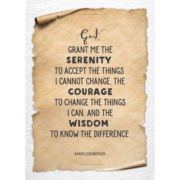 The Serenity Prayer | Print, Wall Decor