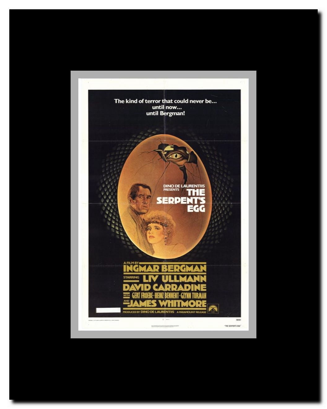 The Serpent's Egg Framed Movie Poster