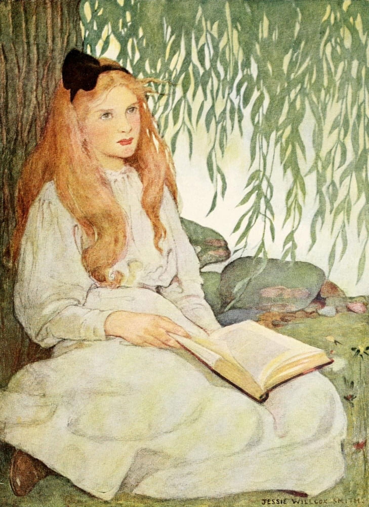 The Seven Ages of Childhood 1909 Growing up Canvas Art - Jessie Willcox Smith (18 x 24)